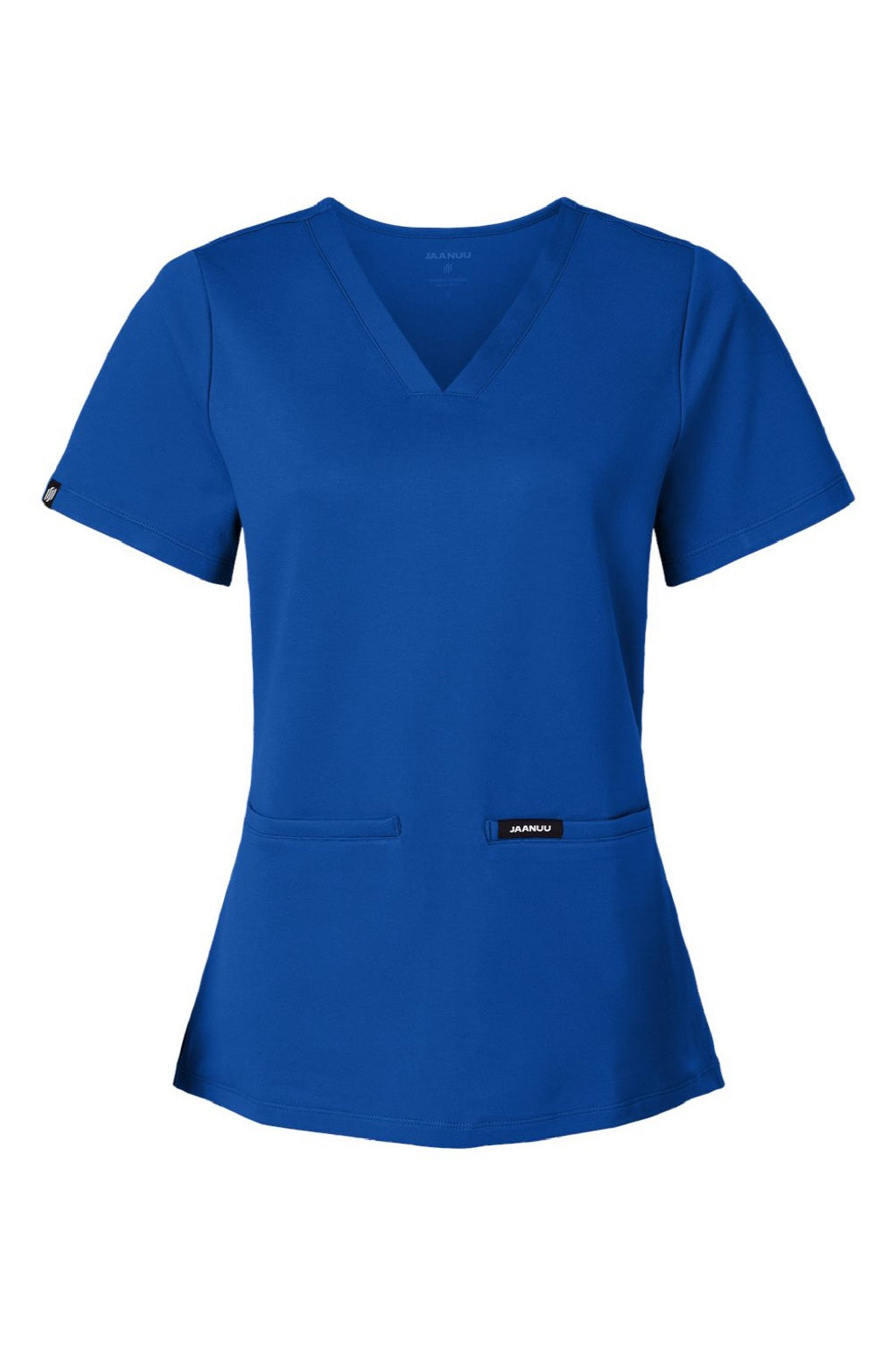 Jaanuu W30003 Unisex Cesi Ultrasoft V-Neck Scrub Top Royal Blue Flat Front