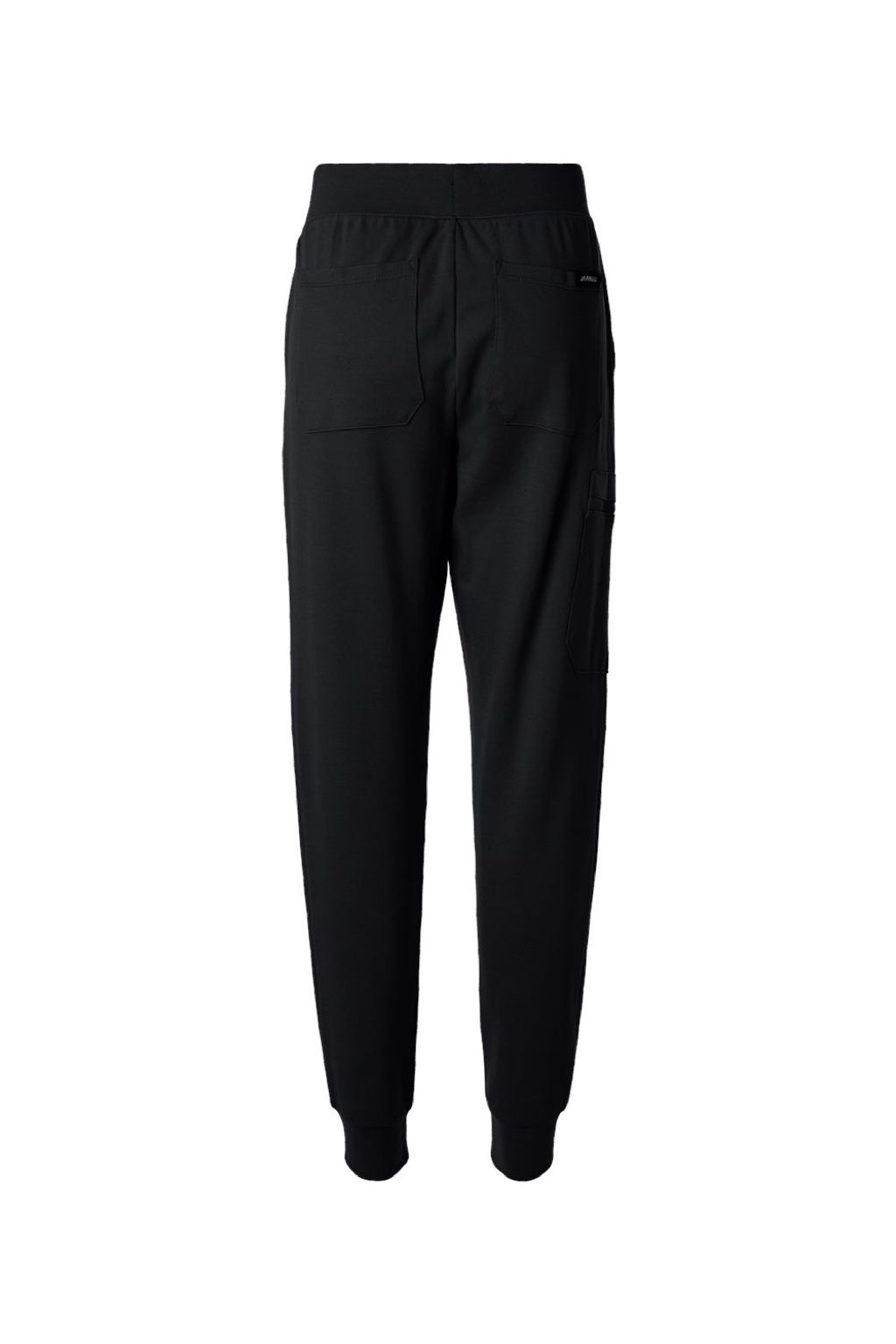 Jaanuu W40001/W40001P Unisex Rubi Ultrasoft Scrub Jogger Pants Black Flat Back