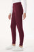 Jaanuu W40001/W40001P Unisex Rubi Ultrasoft Scrub Jogger Pants Burgundy Model Side