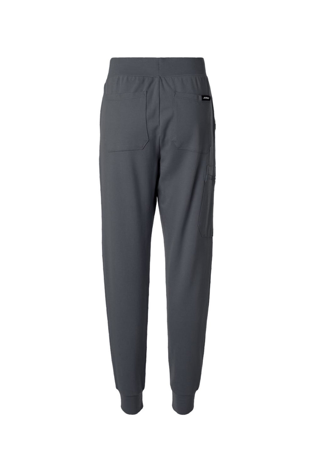 Jaanuu W40001/W40001P Unisex Rubi Ultrasoft Scrub Jogger Pants Carbon Grey Flat Back
