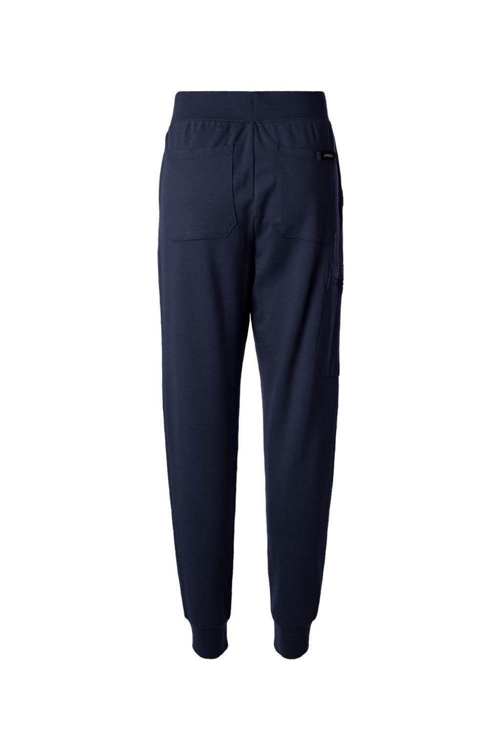 Jaanuu W40001/W40001P Unisex Rubi Ultrasoft Scrub Jogger Pants Midnight Navy Blue Flat Back