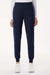 Jaanuu W40001/W40001P Unisex Rubi Ultrasoft Scrub Jogger Pants Midnight Navy Blue Model Front