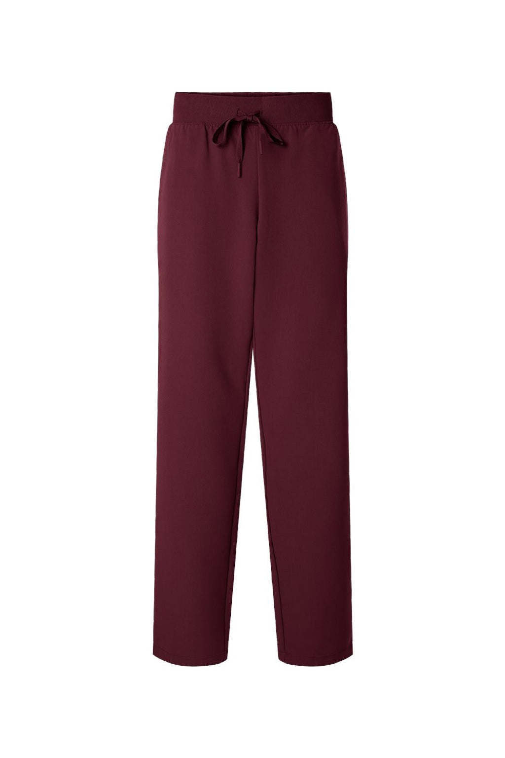 Jaanuu W20001/W2001P Unisex Xenos Essential Knit Waist Scrub Pants Burgundy Flat Front