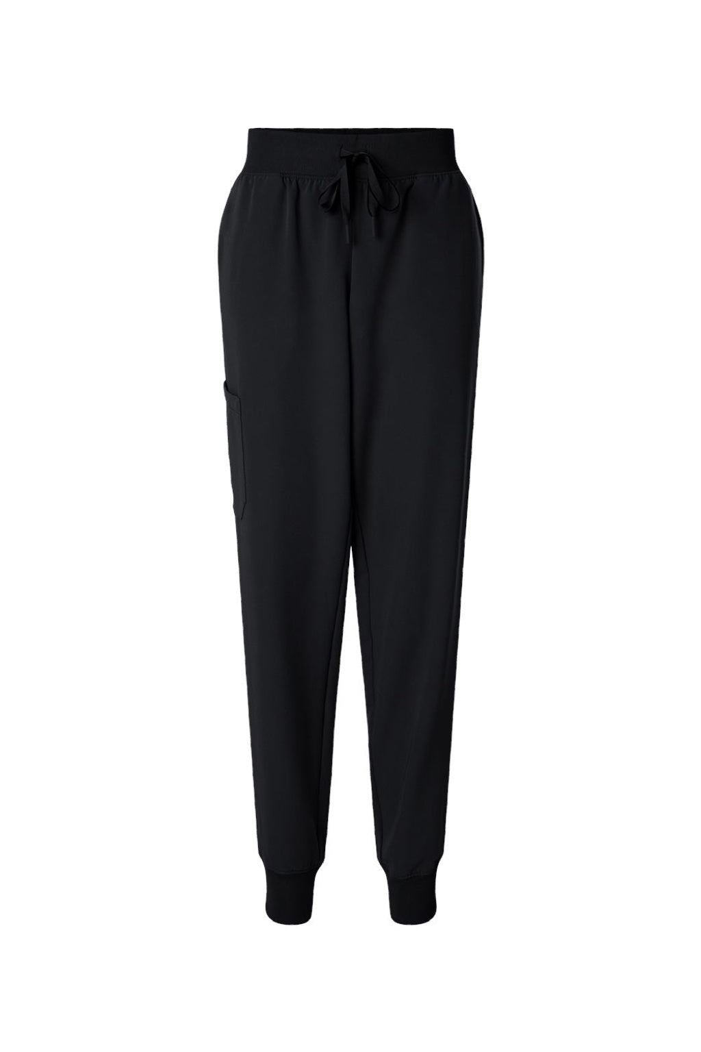Jaanuu W20003/W2003P Unisex Silex Knit Waist Scrub Jogger Pants Black Flat Front