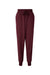 Jaanuu W20003/W2003P Unisex Silex Knit Waist Scrub Jogger Pants Burgundy Flat Front