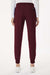 Jaanuu W20003/W2003P Unisex Silex Knit Waist Scrub Jogger Pants Burgundy Model Back