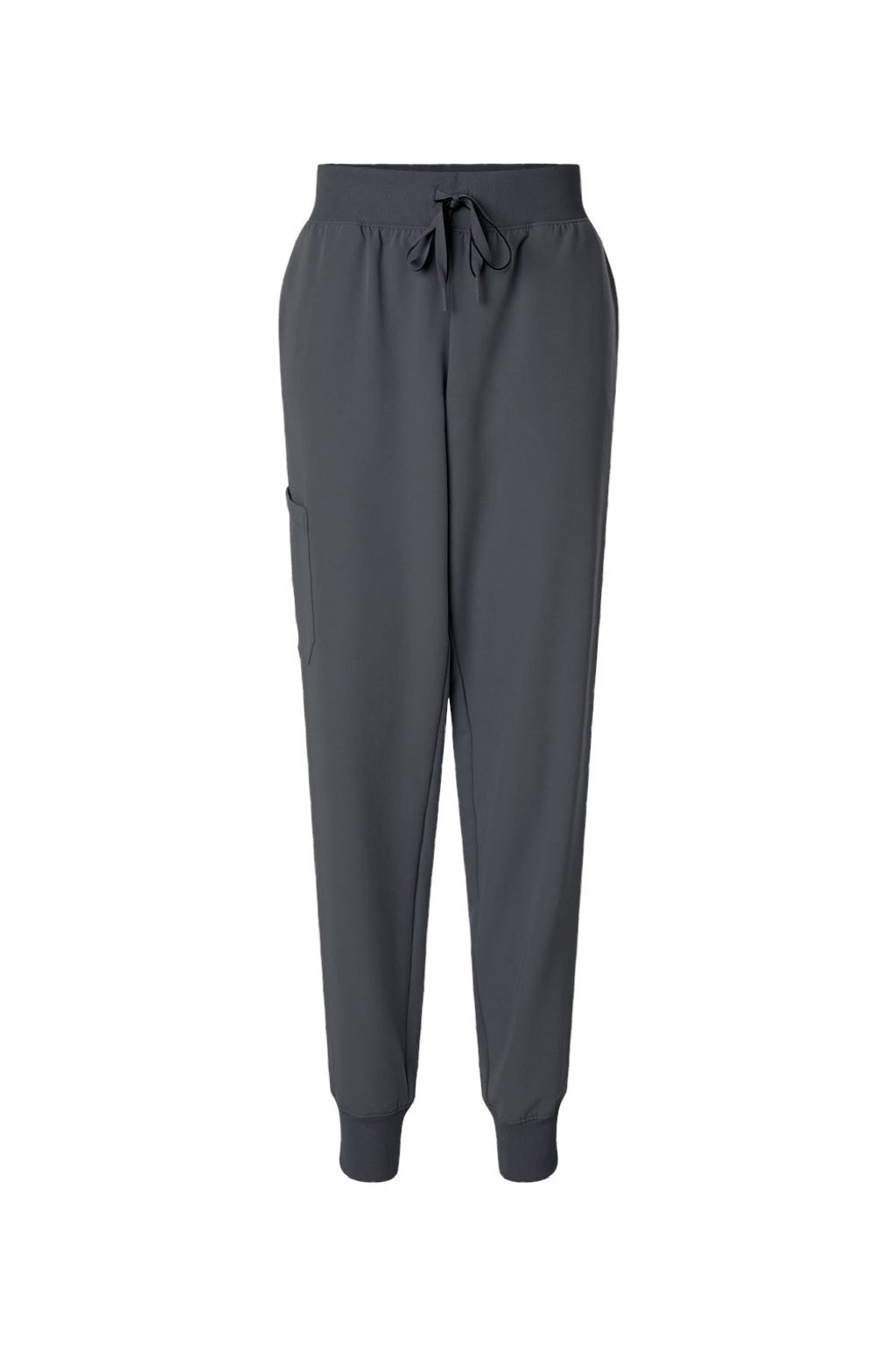Jaanuu W20003/W2003P Unisex Silex Knit Waist Scrub Jogger Pants Carbon Grey Flat Front