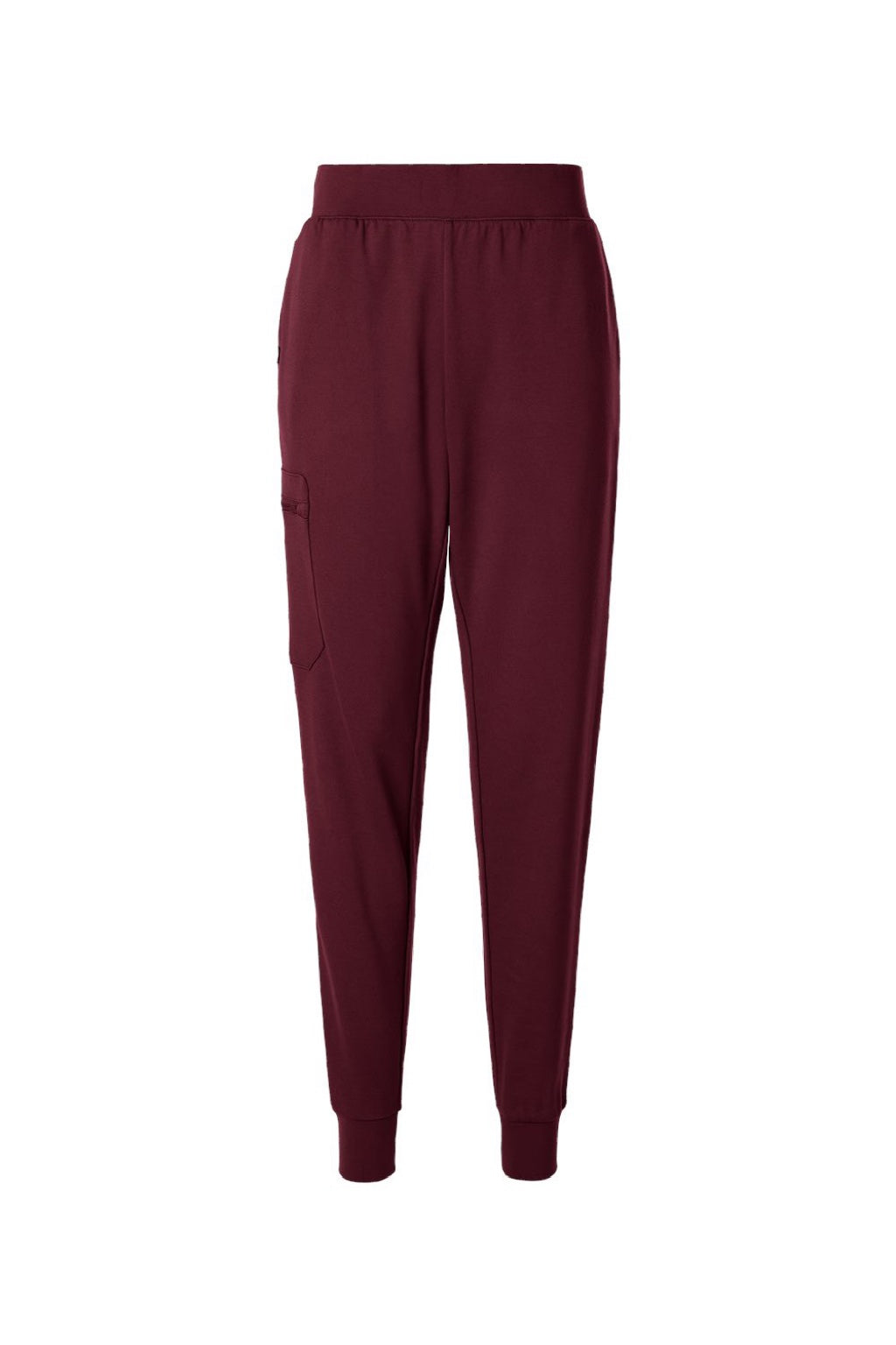Jaanuu W40001/W40001P Unisex Rubi Ultrasoft Scrub Jogger Pants Burgundy Flat Front