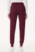 Jaanuu W40001/W40001P Unisex Rubi Ultrasoft Scrub Jogger Pants Burgundy Model Back