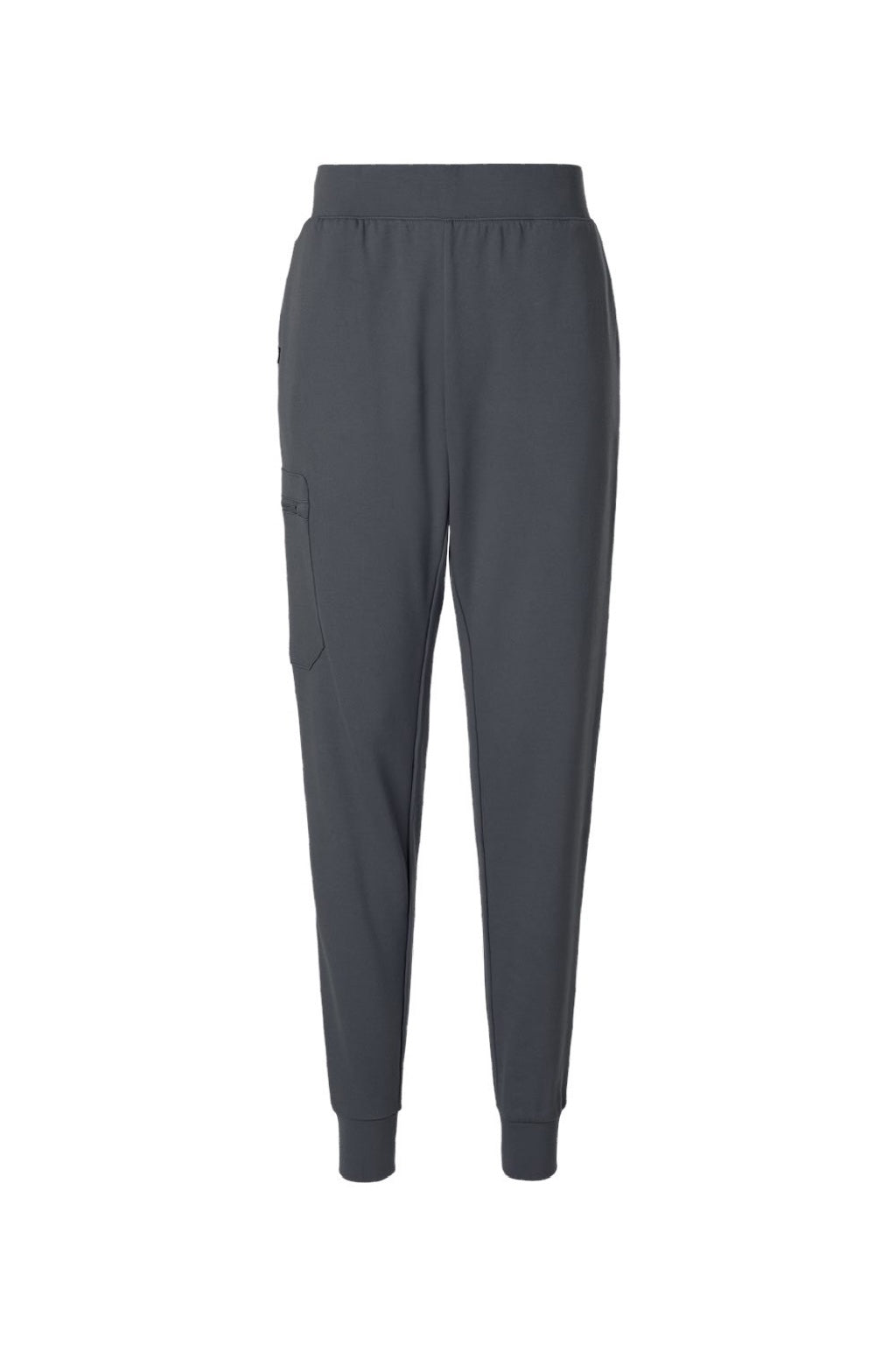 Jaanuu W40001/W40001P Unisex Rubi Ultrasoft Scrub Jogger Pants Carbon Grey Flat Front