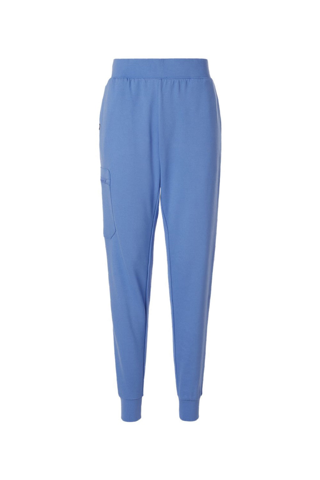 Jaanuu W40001/W40001P Unisex Rubi Ultrasoft Scrub Jogger Pants Ceil Blue Flat Front