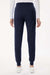 Jaanuu W40001/W40001P Unisex Rubi Ultrasoft Scrub Jogger Pants Midnight Navy Blue Model Back