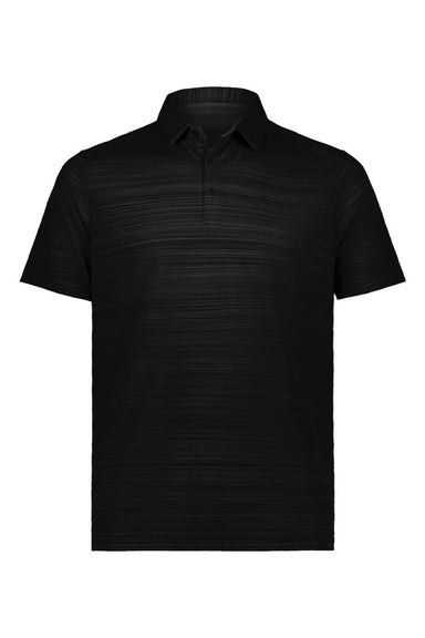 Augusta Sportswear 7001 Mens Pursuit Short Sleeve Polo Shirt Black Flat Front