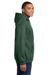 Gildan 18500 Mens Pill Resistant Hooded Sweatshirt Hoodie w/ Pouch Pocket Fan Dark Green Model Side