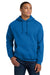Gildan 18500 Mens Pill Resistant Hooded Sweatshirt Hoodie w/ Pouch Pocket Neon Blue Model Front