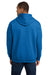 Gildan 18500 Mens Pill Resistant Hooded Sweatshirt Hoodie w/ Pouch Pocket Neon Blue Model Back