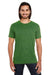 Threadfast Apparel 115A Mens Cross Dye Short Sleeve Crewneck T-Shirt Emerald Green Model Front