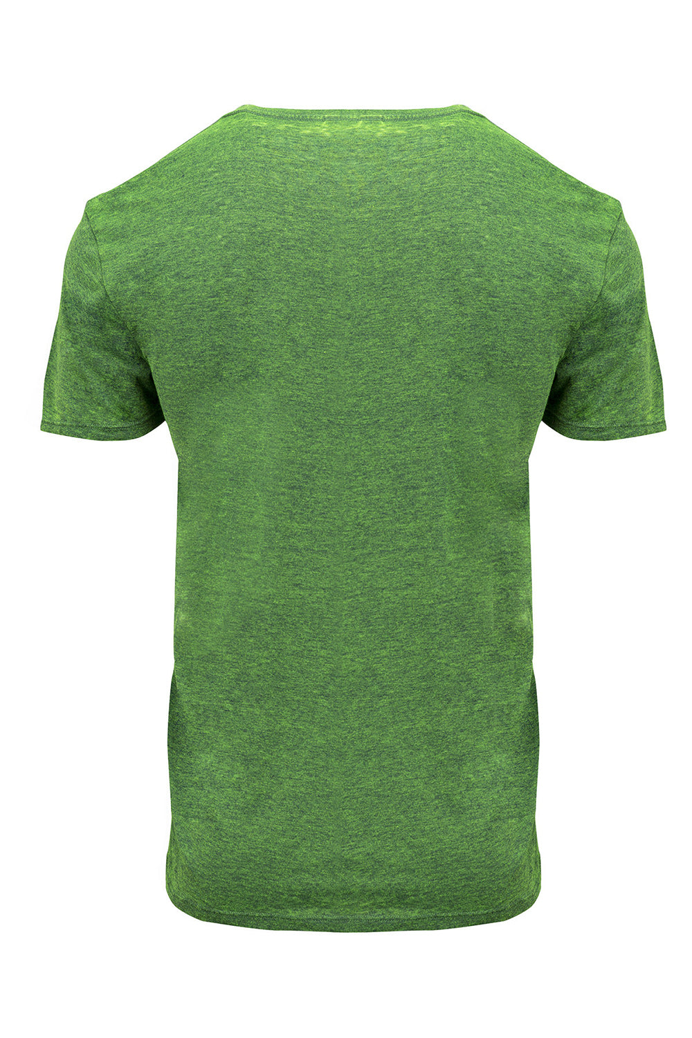 Threadfast Apparel 115A Mens Cross Dye Short Sleeve Crewneck T-Shirt Emerald Green Flat Back