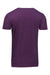 Threadfast Apparel 115A Mens Cross Dye Short Sleeve Crewneck T-Shirt Berry Purple Flat Back