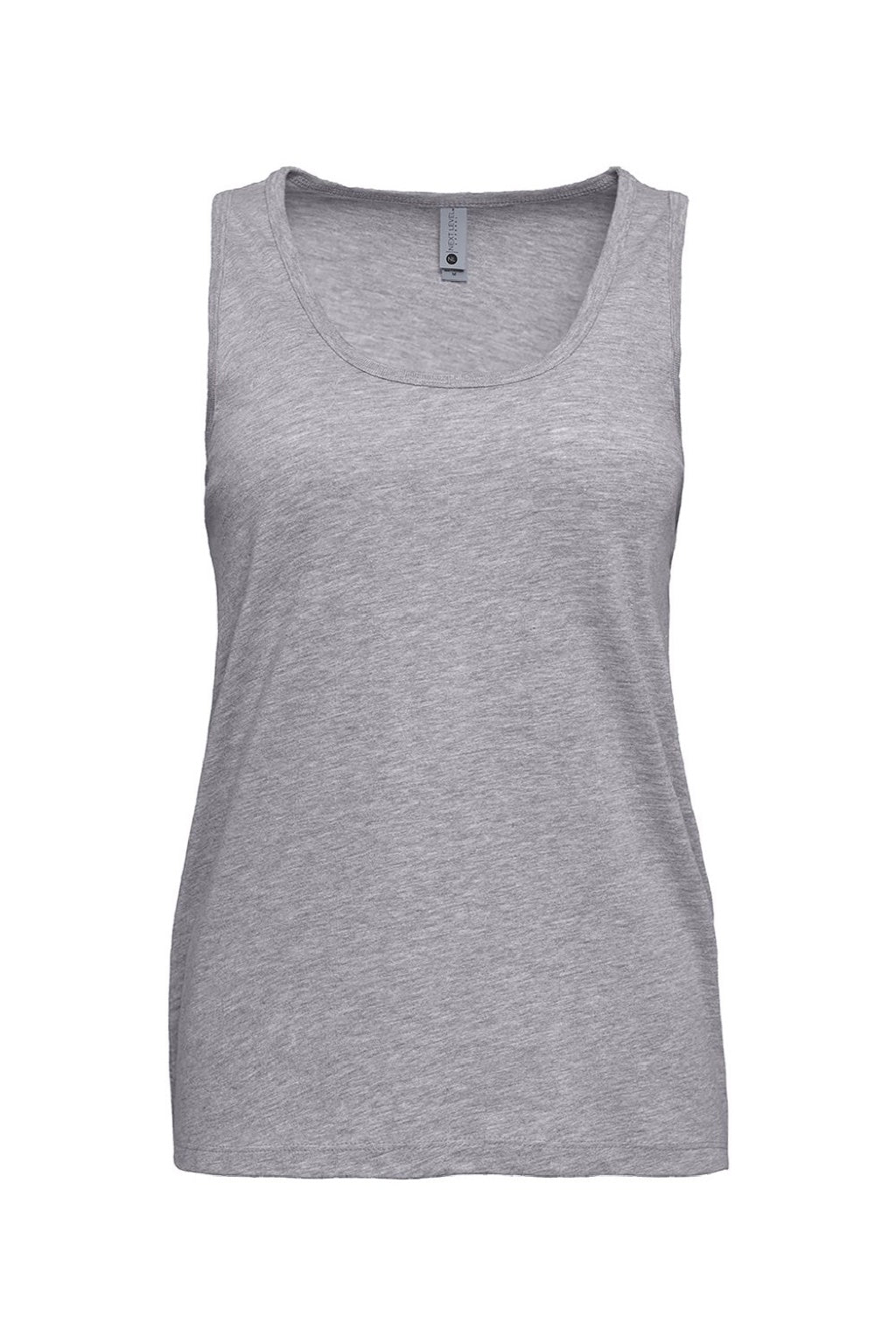 Next Level 3933 Womens Tank Top Heather Grey Flat Front