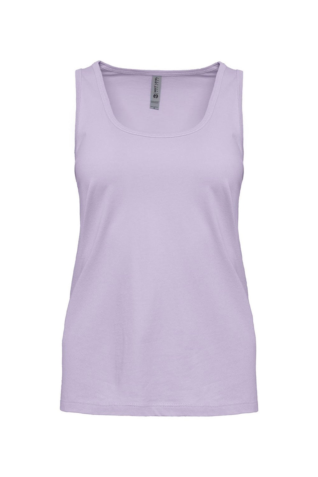 Next Level 3933 Womens Tank Top Lavender Purple Flat Front