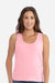 Next Level 3933 Womens Tank Top Light Pink Model Front