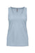 Next Level 3933 Womens Tank Top Stonewashed Denim Blue Flat Front