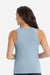 Next Level 3933 Womens Tank Top Stonewashed Denim Blue Model Back