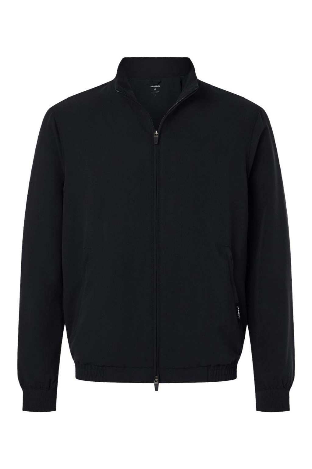 Jaanuu M60001 Unisex Wolfe Everyday 6 Pocket Full Zip Scrub Jacket Black Flat Front