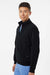 Jaanuu M60001 Unisex Wolfe Everyday 6 Pocket Full Zip Scrub Jacket Black Model Side