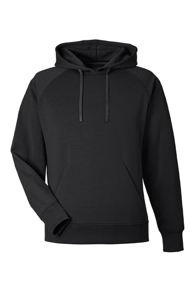 J America 8750 Mens Apex Fleece Hooded Sweatshirt Hoodie w/ Pouch Pocket Black Flat Front