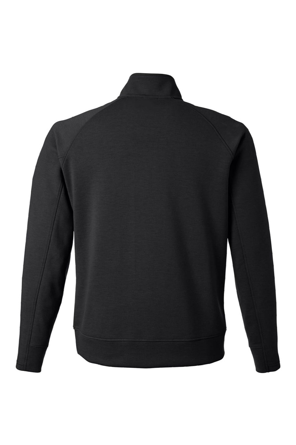 J America 8751 Mens Apex Fleece 1/4 Zip Sweatshirt w/ Pockets Black Flat Back