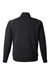 J America 8751 Mens Apex Fleece 1/4 Zip Sweatshirt w/ Pockets Black Flat Back