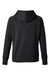 J America 8753 Womens Apex Fleece Hooded Sweatshirt Hoodie w/ Pockets Black Flat Back