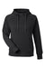 J America 8753 Womens Apex Fleece Hooded Sweatshirt Hoodie w/ Pockets Black Flat Front
