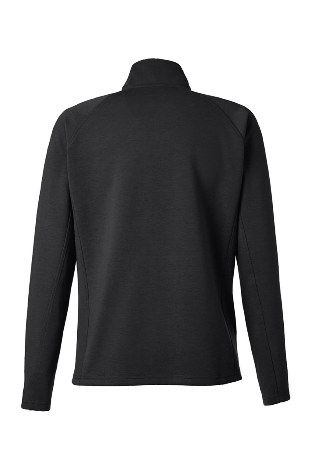 J America 8754 Womens Apex Fleece 1/4 Zip Sweatshirt w/ Pockets Black Flat Back