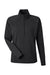 J America 8754 Womens Apex Fleece 1/4 Zip Sweatshirt w/ Pockets Black Flat Front