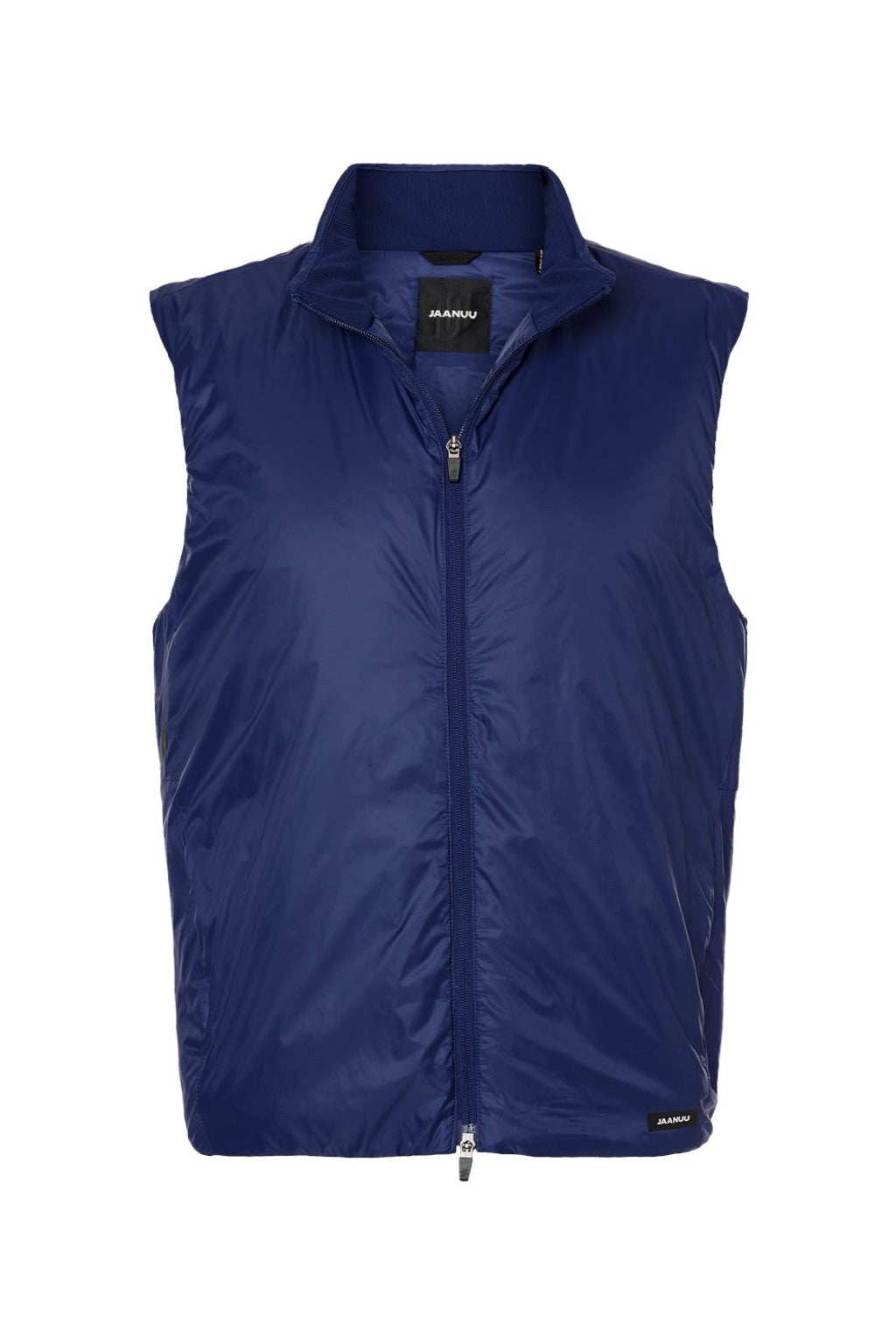 Jaanuu M60004 Mens Phantom Insulated Full Zip Vest Navy Blue Flat Front