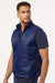 Jaanuu M60004 Mens Phantom Insulated Full Zip Vest Navy Blue Model Side