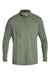 Anetik MVQTRL9 Mens Low Pro 1/4 Zip Sweatshirt Heather Dark Olive Green Flat Front