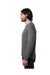 Alternative 1170C1 Mens Go-To Long Sleeve Crewneck T-Shirt Asphalt Grey Model Side