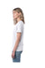 Alternative 1172C1 Womens Her Go-To Short Sleeve Crewneck T-Shirt White Model Side