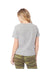 Alternative 1172CV Womens Her Go-To CVC Short Sleeve Crewneck T-Shirt Heather Grey Model Back