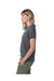 Alternative 1172CV Womens Her Go-To CVC Short Sleeve Crewneck T-Shirt Heather Dark Grey Model Side