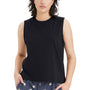 Alternative Womens Go To Crop Muscle Tank Top - Black - NEW