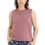 Alternative Womens Go To Crop Muscle Tank Top - Whiskey Rose - NEW
