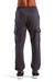 TriDri TD604 Mens Riley Cargo Jogger Sweatpants Charcoal Grey Model Back
