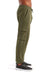 TriDri TD604 Mens Riley Cargo Jogger Sweatpants Olive Green Model Side