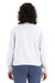 Alternative 1176 Womens Cropped Long Sleeve Crewneck T-Shirt White Model Back
