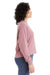 Alternative 1176 Womens Cropped Long Sleeve Crewneck T-Shirt Whiskey Rose Model Side